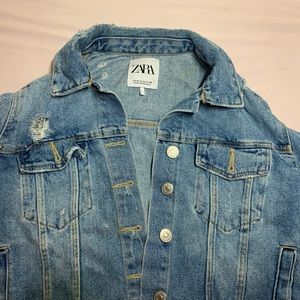 Cropped Zara denim jacket